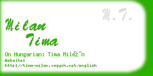 milan tima business card